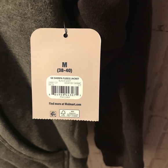 MANS VERY WARM HEAVY DUTY JACKET IN BLACK AND GREY SIZE M 38/40 - Picture 2 of 5